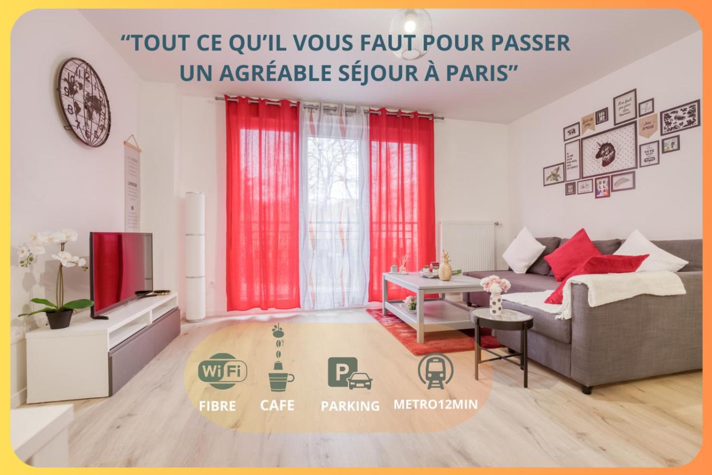 Luxueux Paris - Bagnolet - Les Lilas-Parking Gratuit Buitenkant foto
